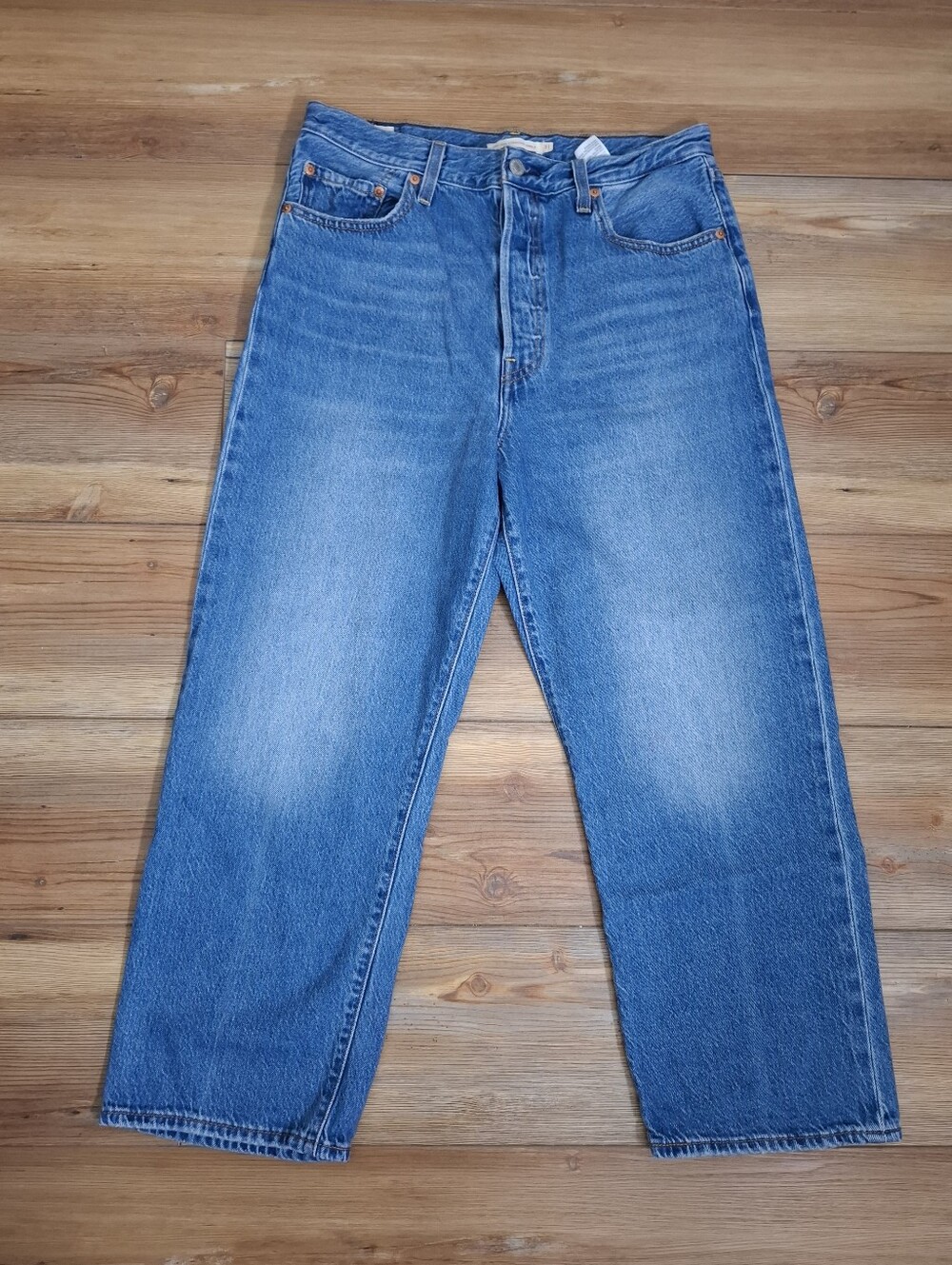 Levi's Ribcage Straight Ankle Women's Jeans 31 Blue